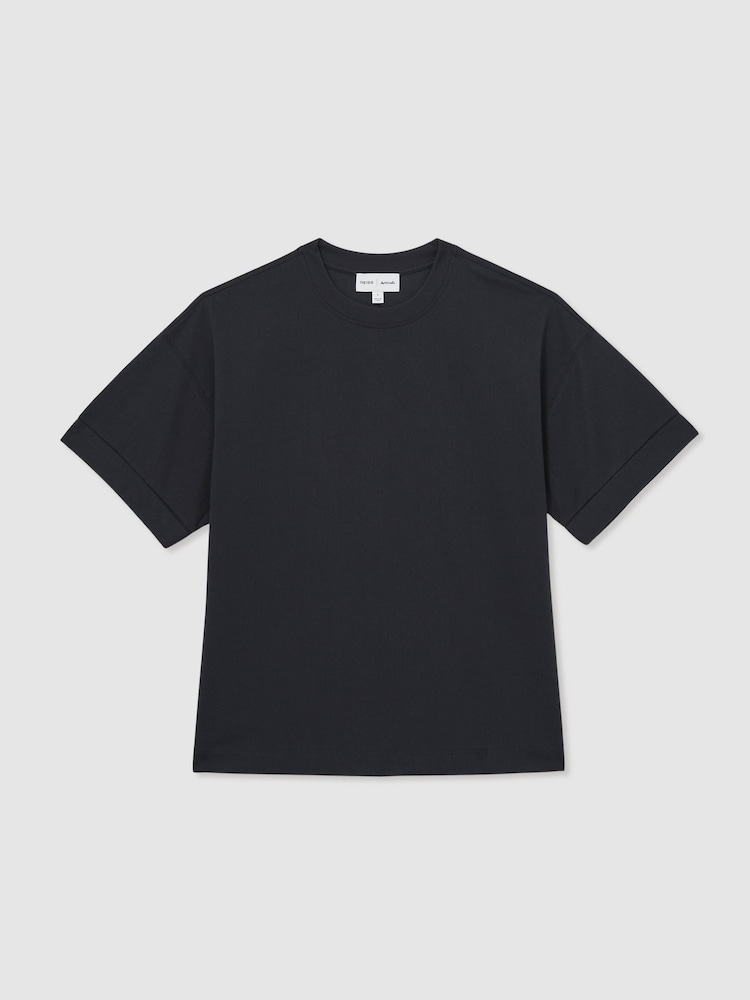Azul marino - Reiss Ziggy Reiss | Les 100 Ciels Oversize T-Shirt - Imagen 2 de 7
