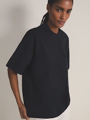 Azul marino - Reiss Ziggy Reiss | Les 100 Ciels Oversize T-Shirt - Imagen 4 de 7