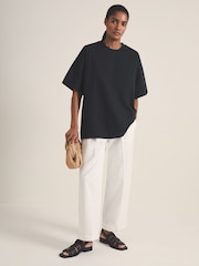 Azul marino - Reiss Ziggy Reiss | Les 100 Ciels Oversize T-Shirt - Imagen 6 de 7