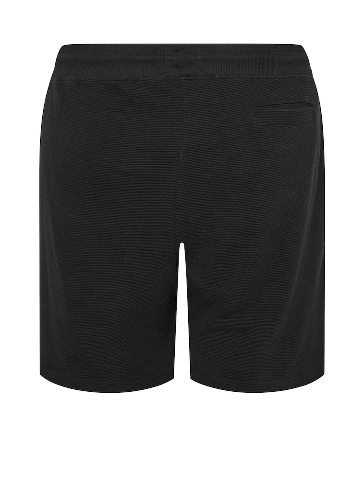BadRhino Big & Tall Black Ribbed Shorts - Image 2 of 2