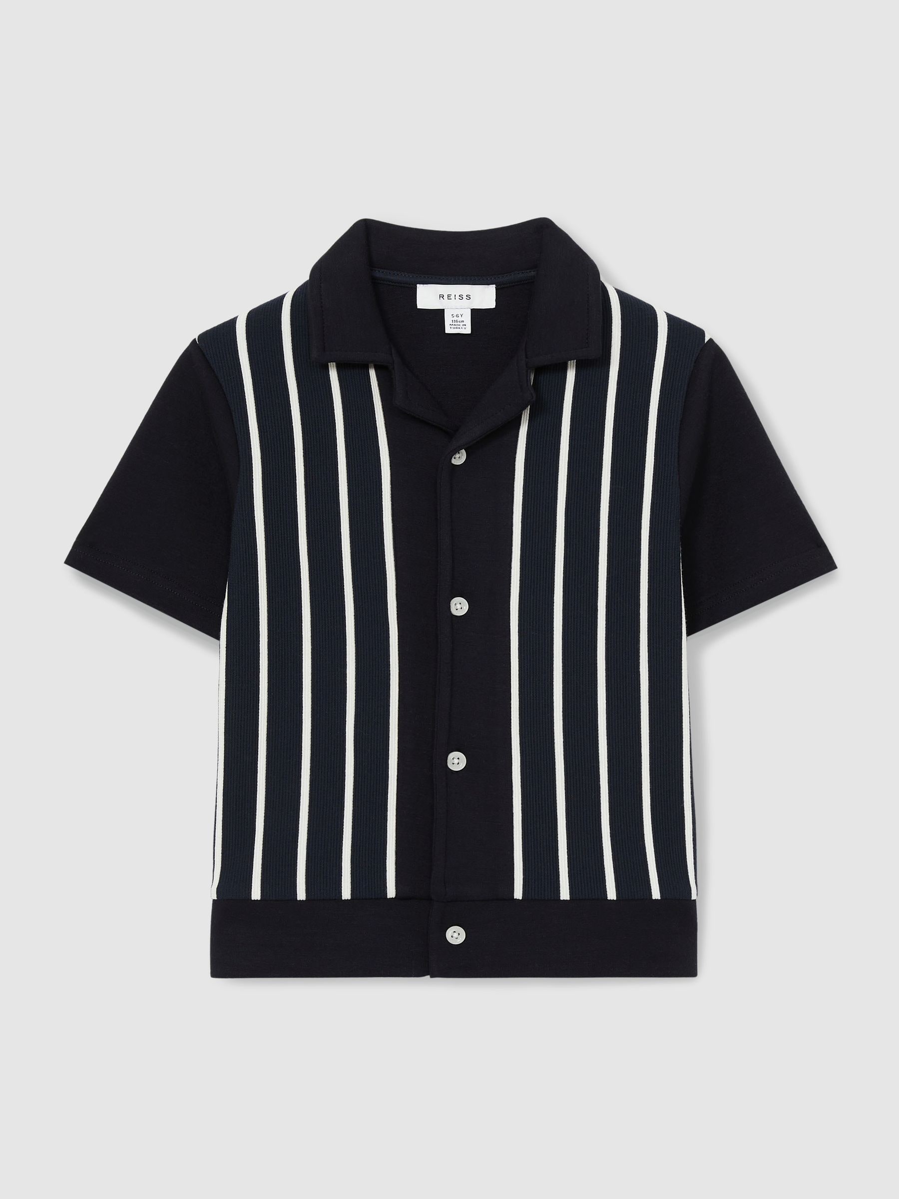 Reiss Chaplin Short-sleeve Knitted Shirt 3-9