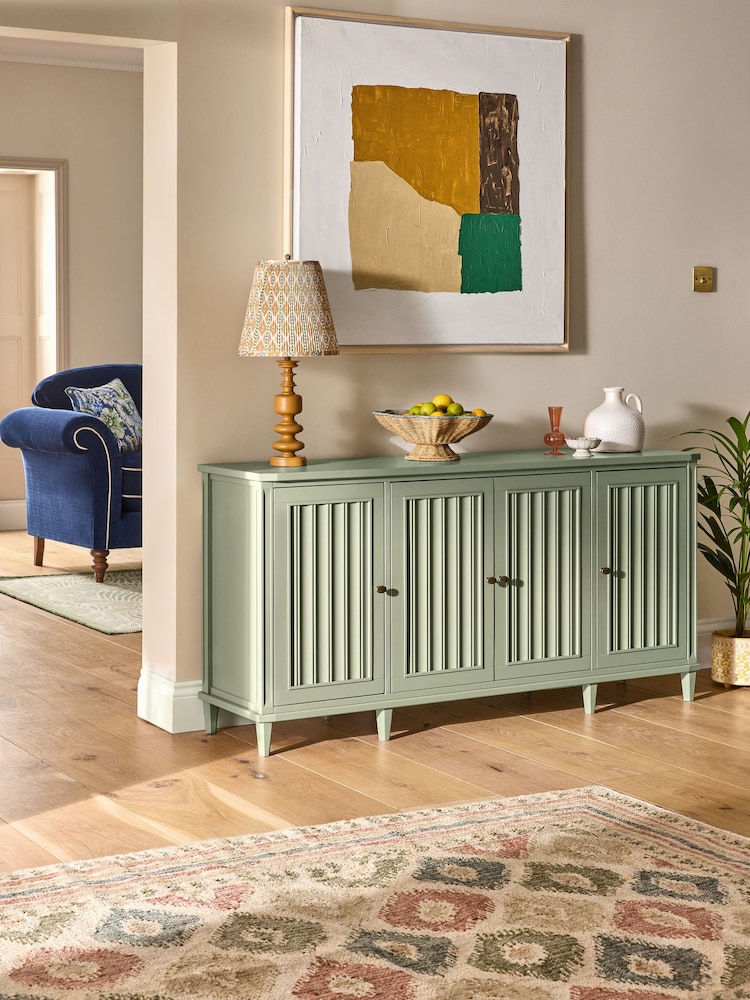 Nina Campbell Light Green Willis Large Sideboard - Image 1 of 9