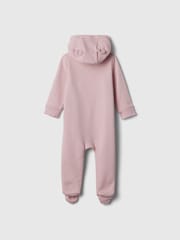Gap Pink Logo Hooded Baby All In One (Newborn-12mths) - Image 2 of 3