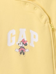 Minnie Mouse amarilla - Pijama tipo pelele con capucha, diseño de Disney y logo para bebé de Gap (recién nacido - 12 meses) - Imagen 3 de 3