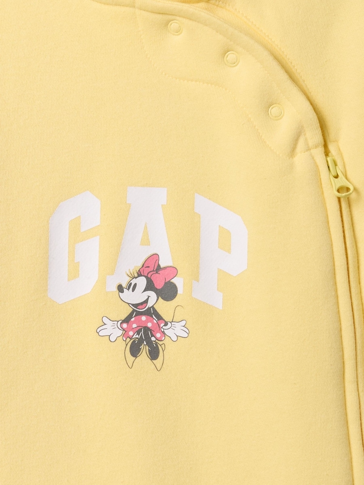 Minnie Mouse amarilla - Pijama tipo pelele con capucha, diseño de Disney y logo para bebé de Gap (recién nacido - 12 meses) - Imagen 3 de 3