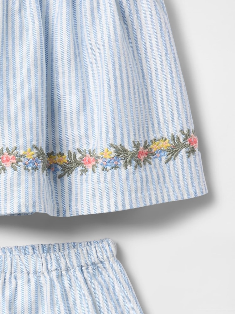 Gap Blue Ruffle Bubble Short Set (Newborn-24mths) - Image 3 of 3