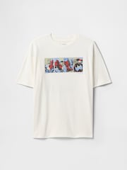 Gap White Captain America Marvel Graphic T-Shirt (4-13yrs) - Image 1 of 3