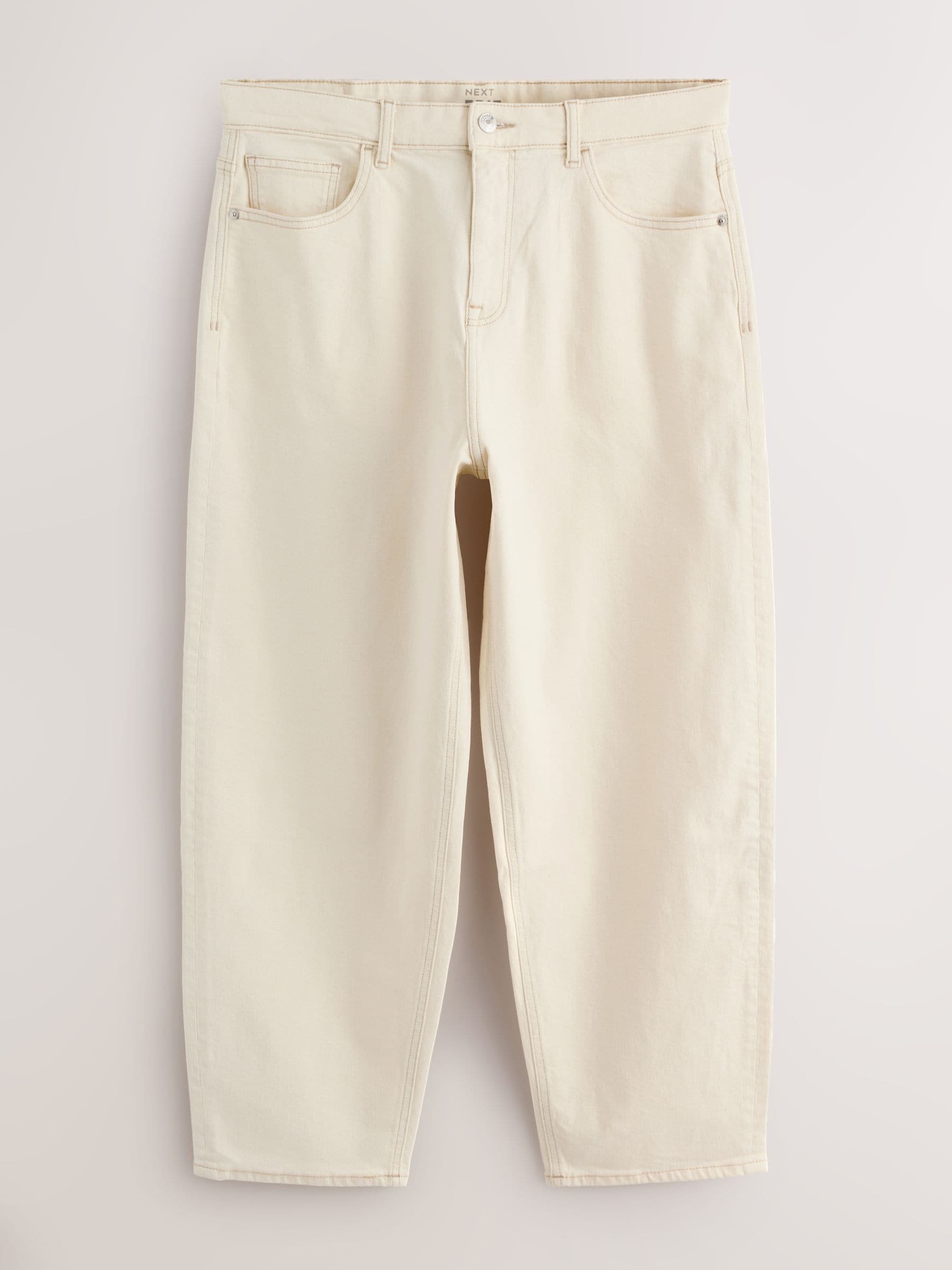 Buy Ecru White EDIT Barrel Fit Jeans from Next USA