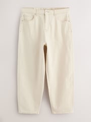 Ecru White EDIT Barrel Fit Jeans - Image 6 of 9