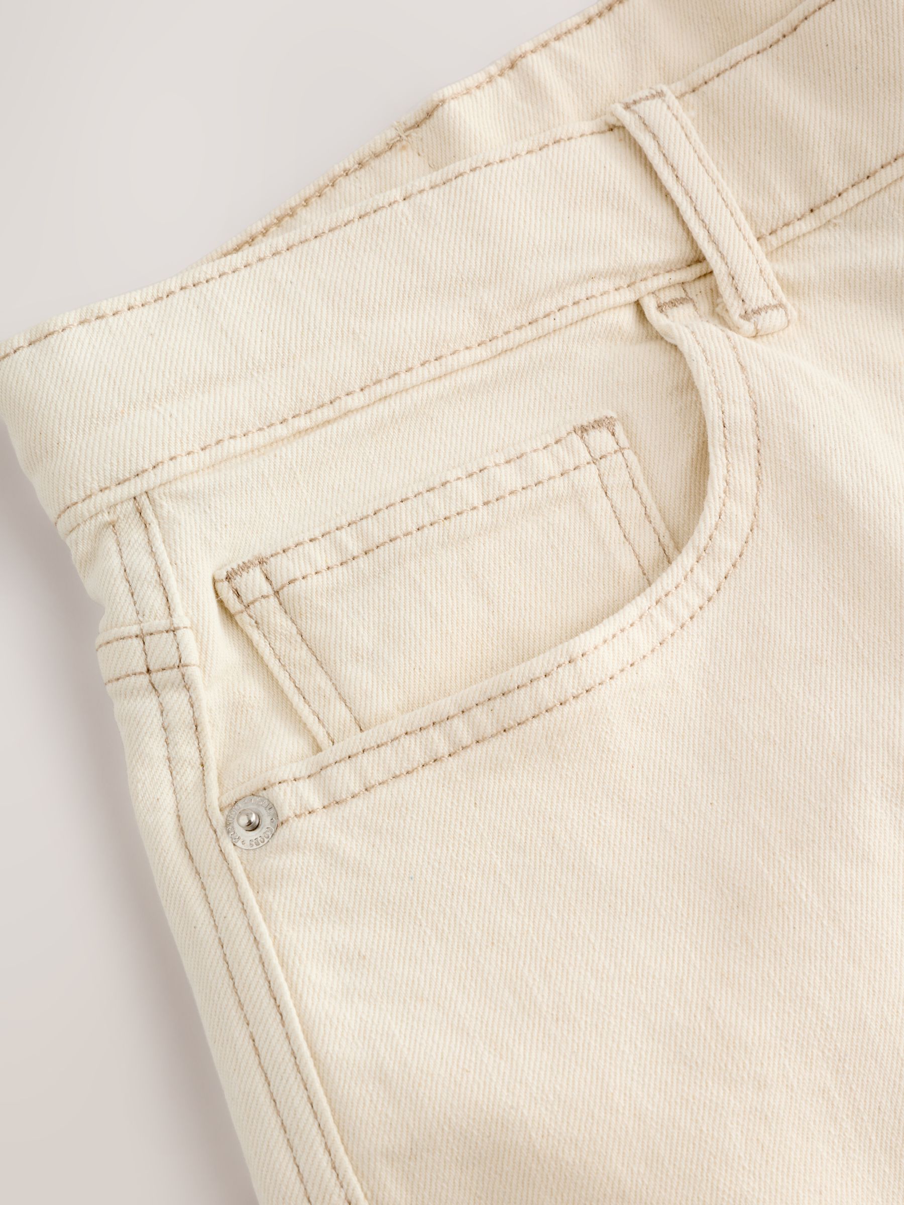 Buy Ecru White EDIT Barrel Fit Jeans from Next USA