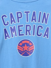 Gap Blue Captain America Marvel Graphic T-Shirt (4-13yrs) - Image 3 of 3