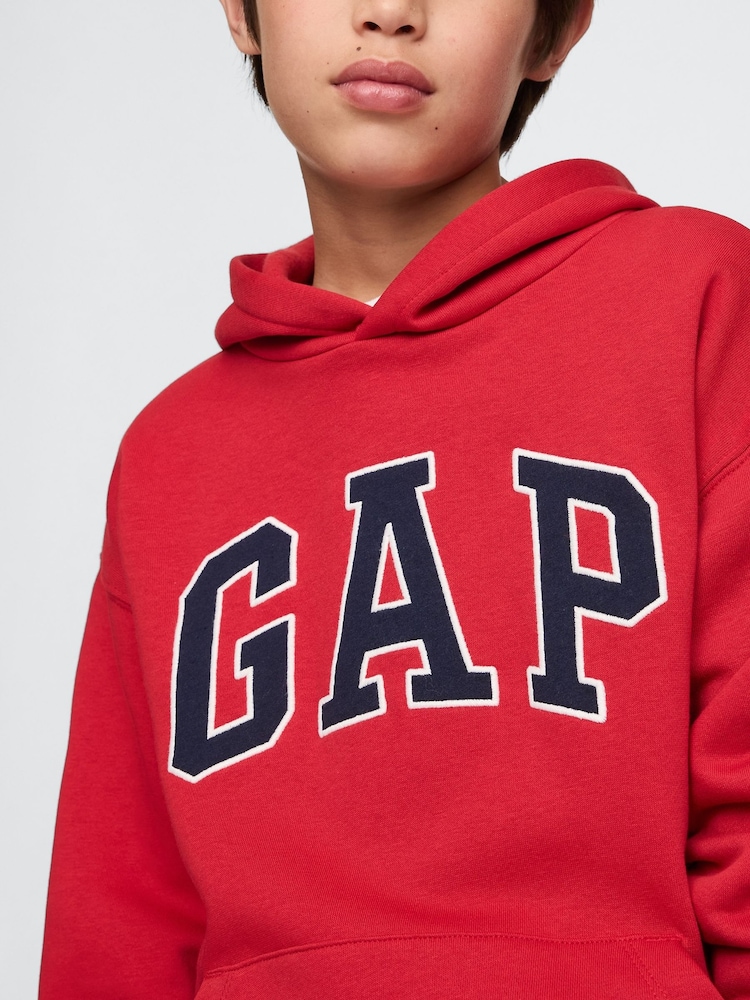 Gap Red Pullover Vintage Logo Hoodie (4-13yrs) - Image 4 of 5