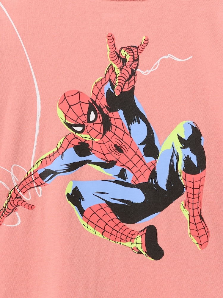 Gap Orange Spider-Man Spider-Man Marvel Graphic T-Shirt (4-13yrs) - Image 3 of 3