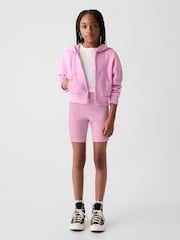 Gap Pink Rib Biker Shorts (4-13yrs) - Image 4 of 5