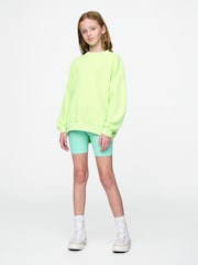 Gap Green Rib Biker Shorts (4-13yrs) - Image 3 of 5