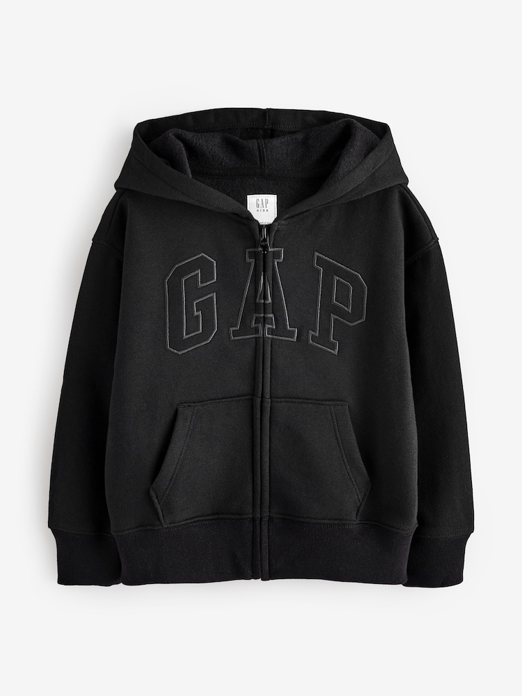 Черный - Худи с логотипом Gap Vintage (4-13лет) - Изображение 1 из 4