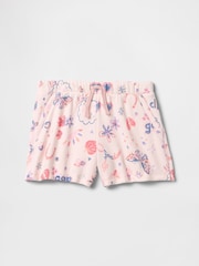 Gap Pink Fleece-Lined Pull On Shorts - Image 1 of 3