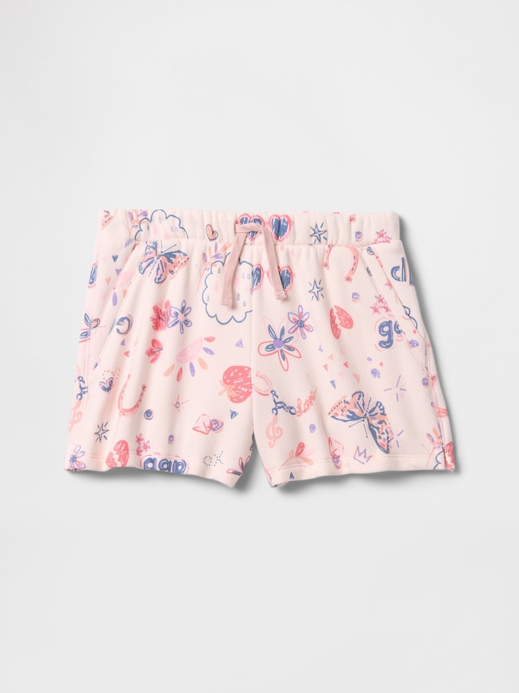 Gap Pink Fleece-Lined Pull On Shorts - Image 1 of 3
