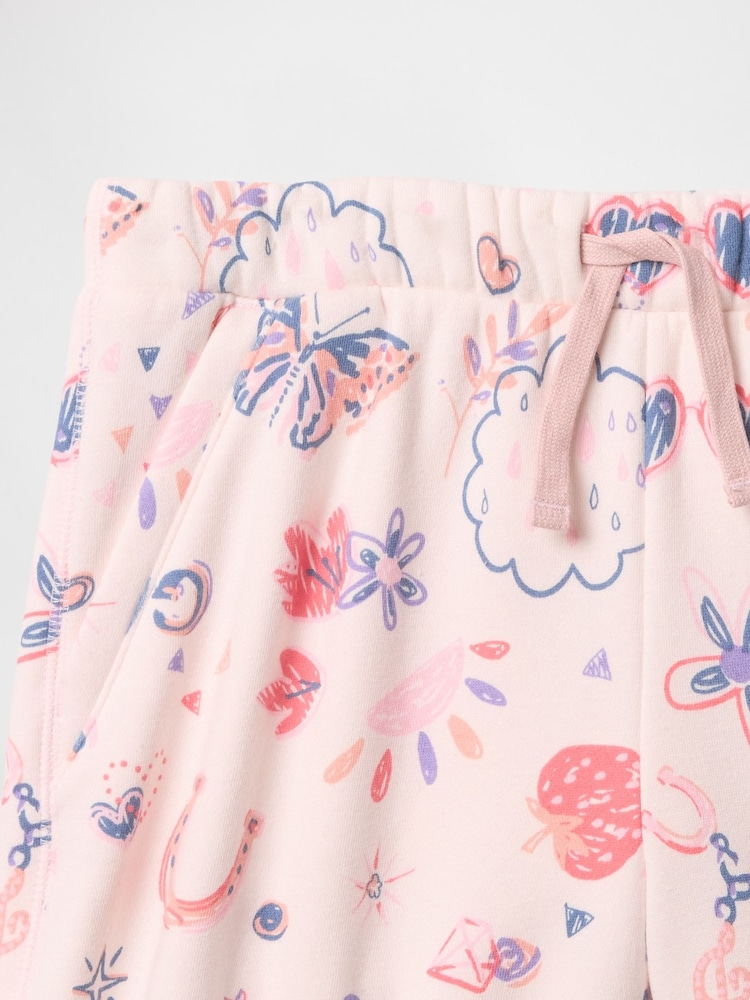 Gap Pink Fleece-Lined Pull On Shorts - Image 3 of 3