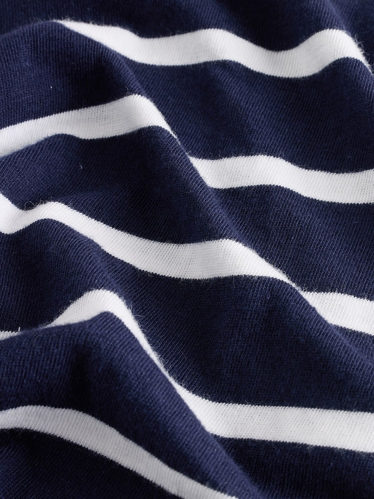 Gap Navy/Blue Stripe Original Short Sleeve T-Shirt (6mths-5yrs) - Image 3 of 4