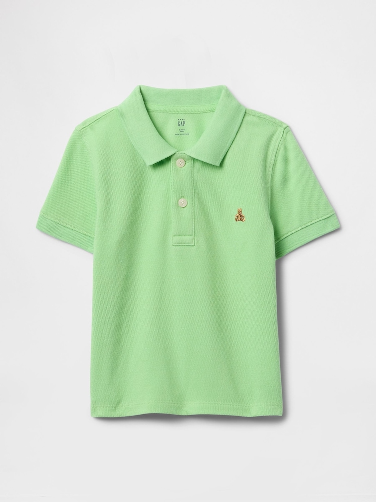 Gap Green Brannan Bear Pique Polo Shirt (6mths-5yrs) - Image 2 of 3