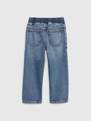 Gap Blue High Waisted Straight Pull On Jeans (6mths-5yrs) - Image 2 of 4
