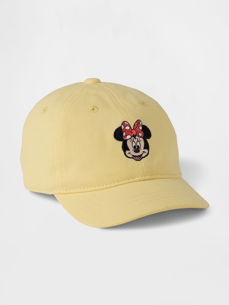 Gap Yellow Minnie Mouse Disney Organic Cotton Baseball Cap (1-5yrs) - Image 1 of 1
