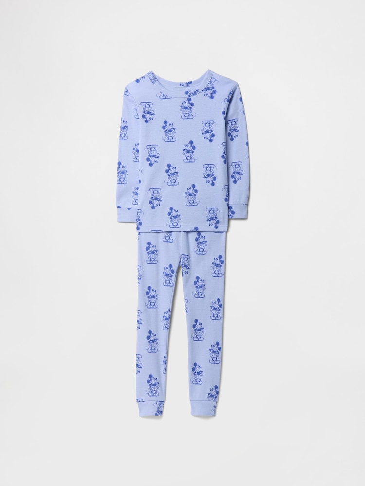 Gap Blue Mickey Mouse Disney Cotton Long Pyjamas (6mths-5yrs) - Image 1 of 3 Gap Blue Mickey Mouse Disney Cotton Long Pyjamas (6mths-5yrs) - Image 1 of 3