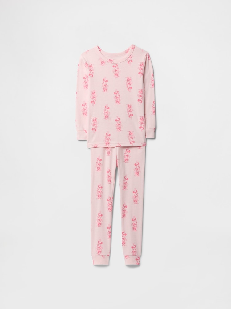 Gap Pink Minnie Mouse Disney Cotton Long Pyjamas (6mths-5yrs) - Image 1 of 3