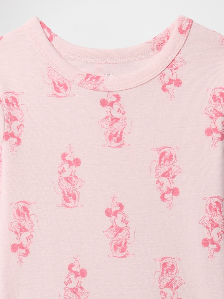 Gap Pink Minnie Mouse Disney Cotton Long Pyjamas (6mths-5yrs) - Image 3 of 3