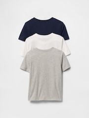 Gap Navy Blue, White & Grey 3-Pack Brannan Bear Everyday T-Shirts (6mths-5yrs) - Image 2 of 2