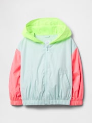 Gap Green Colourblock Windbreaker Jacket (6mths-5yrs) - Image 2 of 3