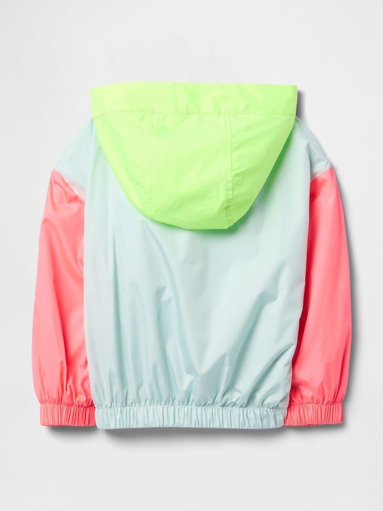 Gap Green Colourblock Windbreaker Jacket (6mths-5yrs) - Image 3 of 3 Gap Green Colourblock Windbreaker Jacket (6mths-5yrs) - Image 3 of 3