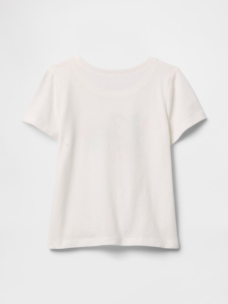 Blanco - Camiseta gráfica de manga corta y cuello redondo de Gap (6 meses - 5 años) - Imagen 2 de 3