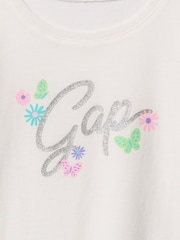 Blanco - Camiseta gráfica de manga corta y cuello redondo de Gap (6 meses - 5 años) - Imagen 3 de 3