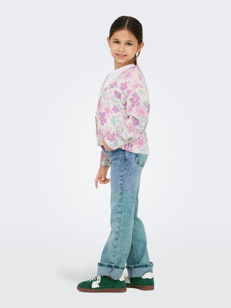 Printed Floral Knitted Cardigan - Image 3 of 5