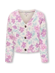 Printed Floral Knitted Cardigan - Image 4 of 5