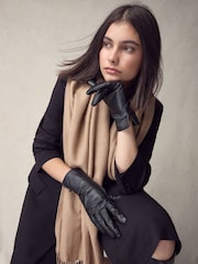 Black Leather Gloves - Image 1 of 6