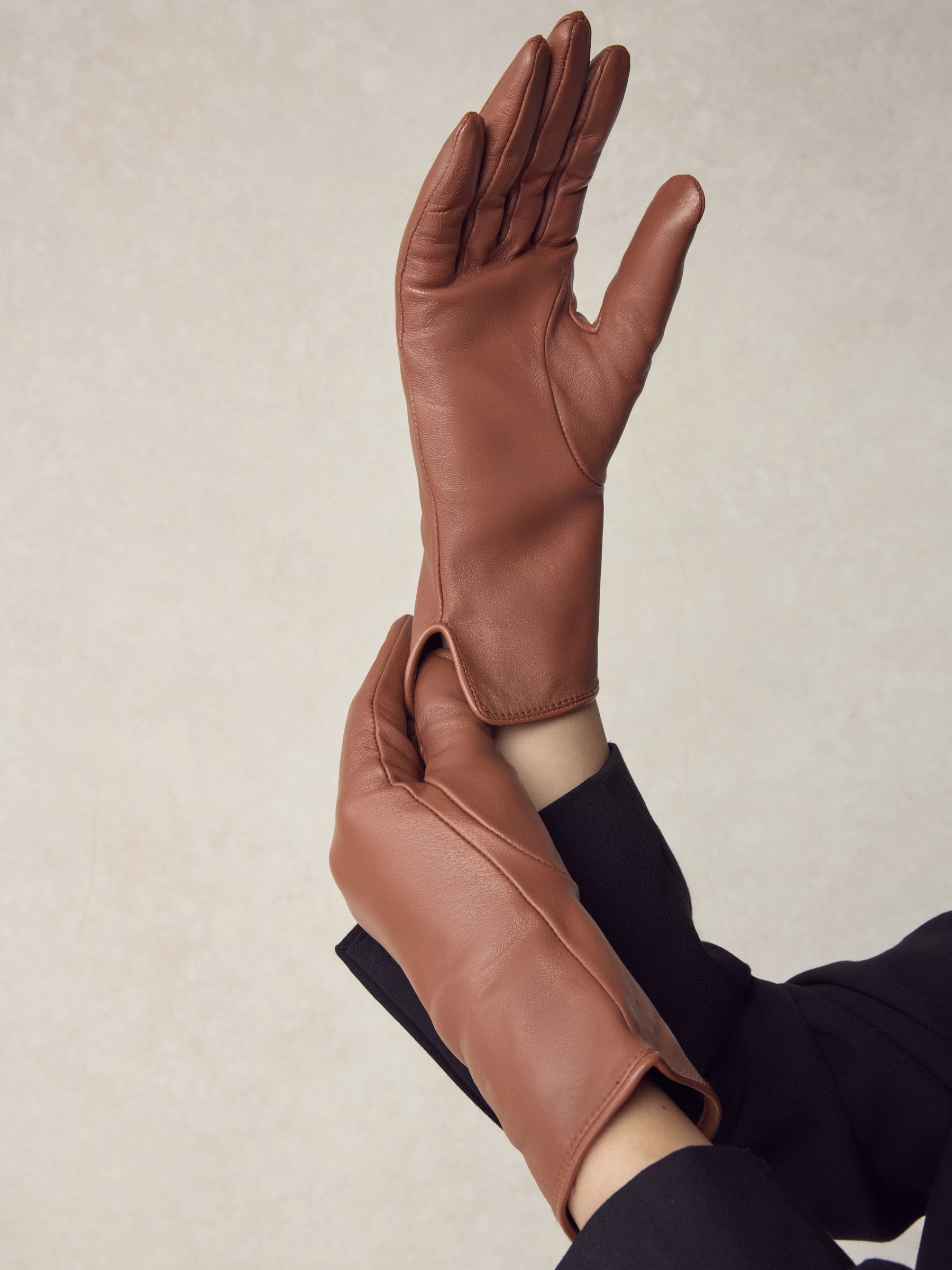 Buy Tan Brown Leather Gloves from Next USA