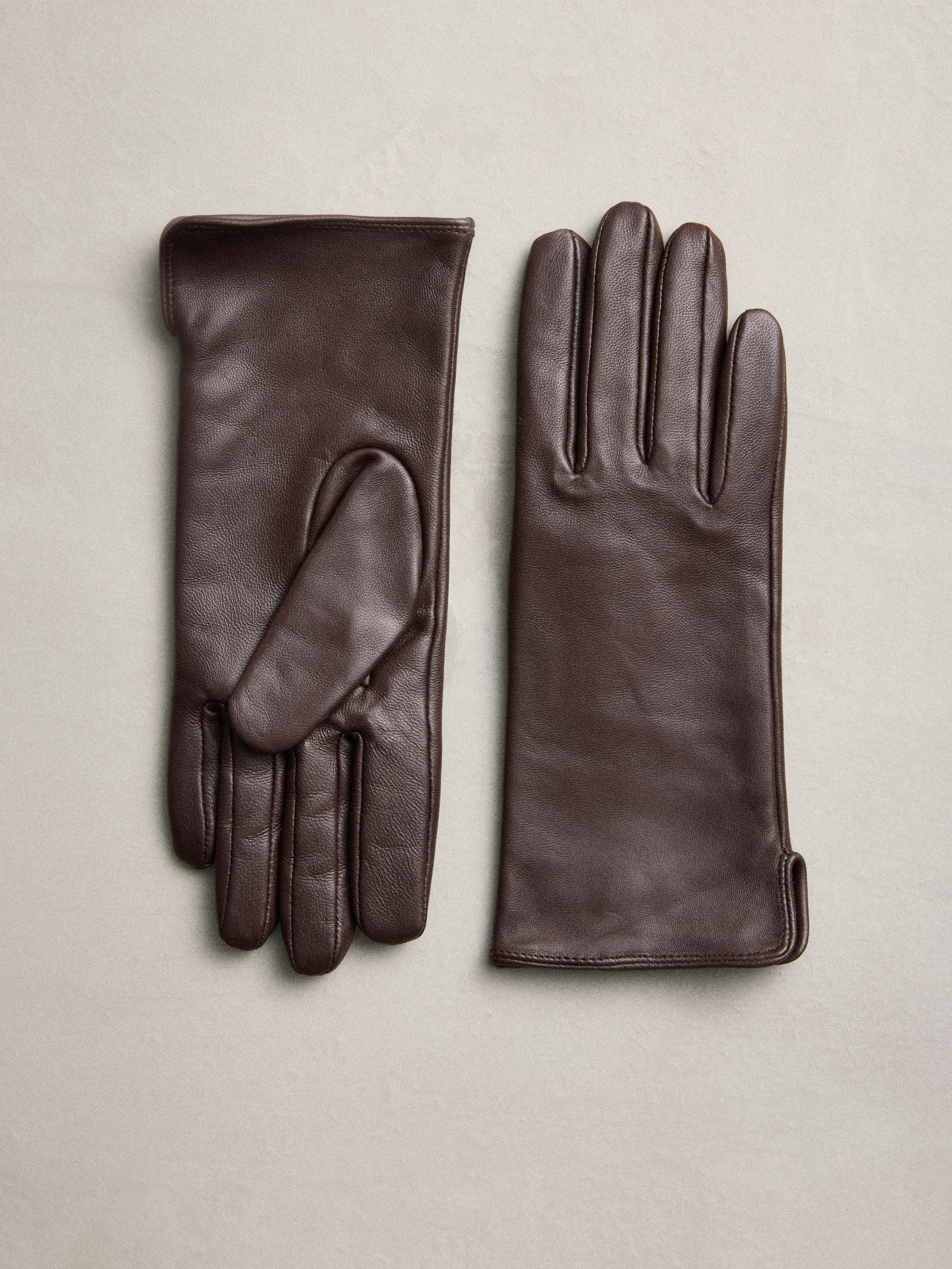 Buy Chocolate Brown Leather Gloves from Next South Africa