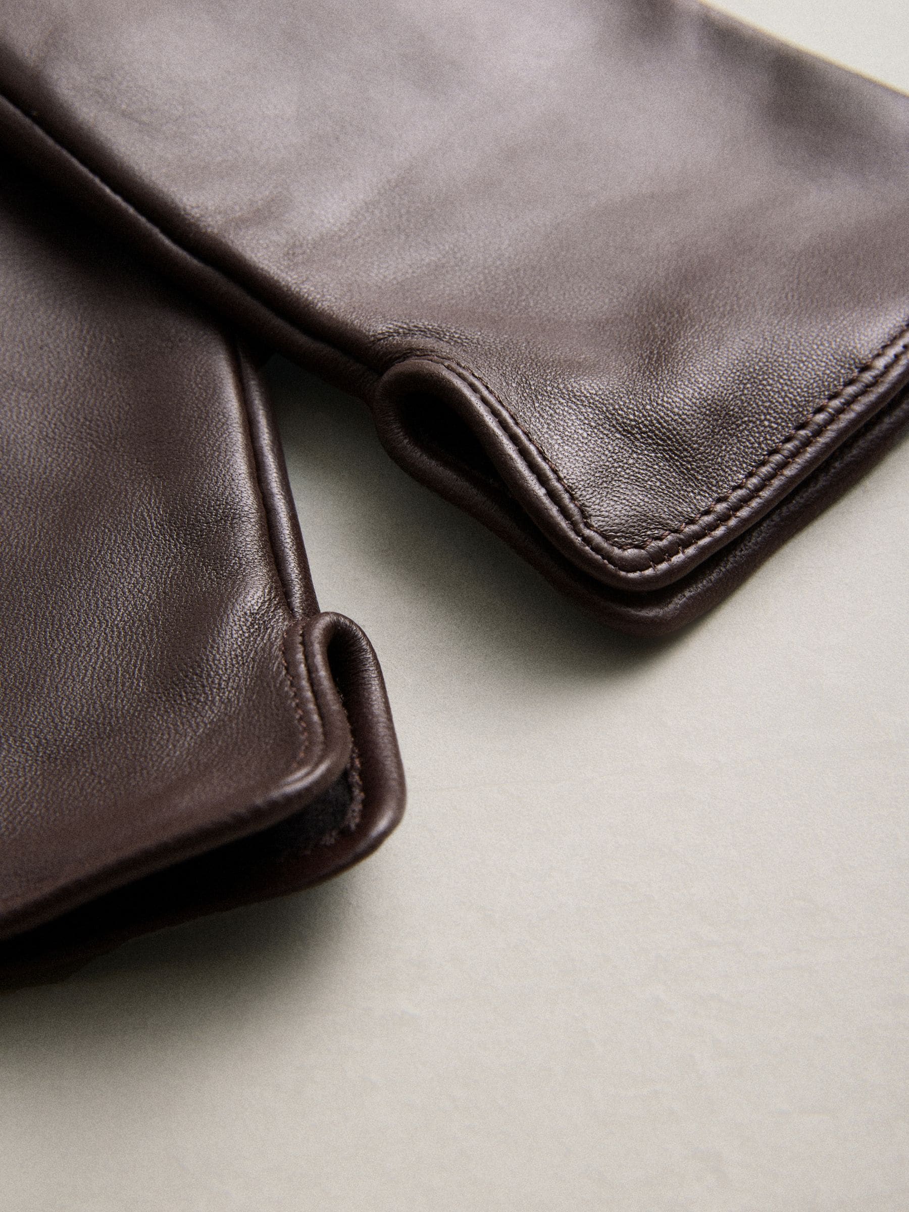 Buy Chocolate Brown Leather Gloves from Next USA