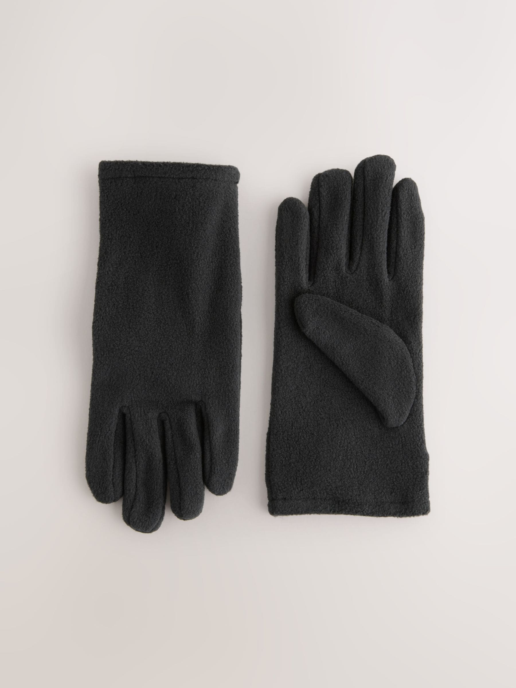 Buy Black Fleece Gloves from Next Canada