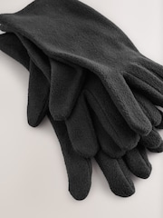 Black Fleece Gloves 2 Pack - Image 3 of 3