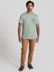 Craghoppers Green National Trust Sabden Short Sleeve 100% Cotton T-Shirt - Image 3 of 5