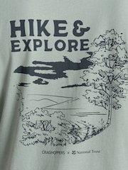Craghoppers Green National Trust Sabden Short Sleeve 100% Cotton T-Shirt - Image 5 of 5
