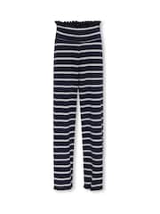 Wide Leg Stripe Ribbed Trousers - Image 2 of 4