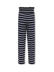 Wide Leg Stripe Ribbed Trousers - Image 3 of 4