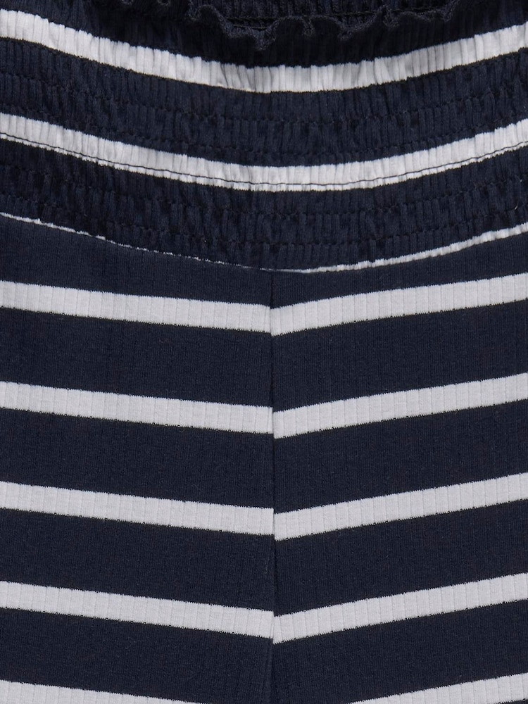 Wide Leg Stripe Ribbed Trousers - Image 4 of 4