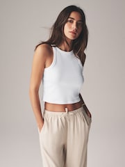 The Set Crop Ribbed Racer Vests 4 Pack - Imagen 5 de 15