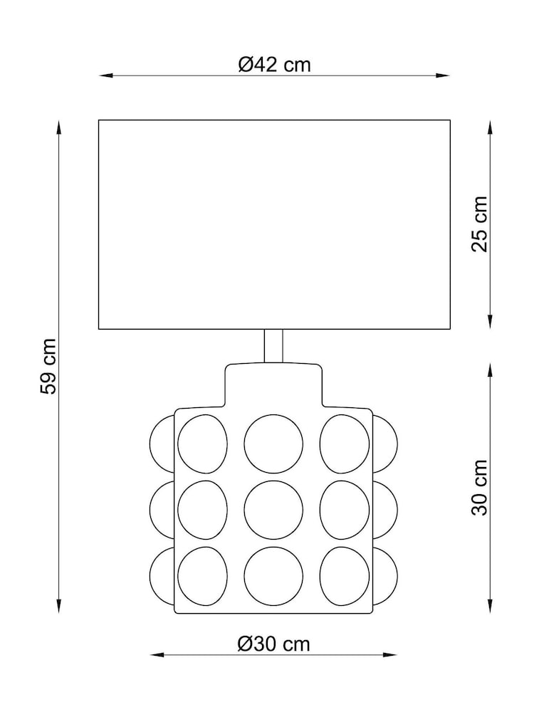 White N. Premium Large Bobble Table Lamp - Image 5 of 5 White N. Premium Large Bobble Table Lamp - Image 5 of 5